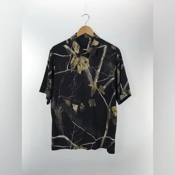 Alexander Wang Winter Camo Printed Silk Hawaiian Shirt - Picture 10 of 12